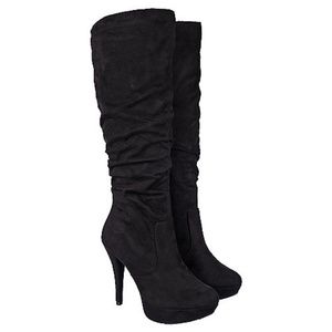 BLACK STILETTO HEEL BOOT